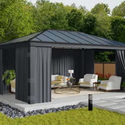 Gardinset t/paviljong Dallas 607 x 422 cm Canopia by Palram