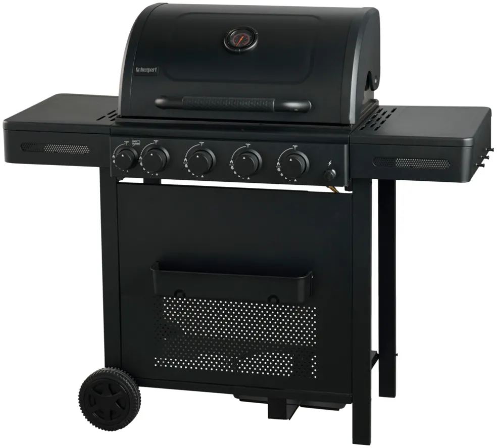 Gasolgrill 4 brännare + 1 bakre brännare 16,9 kW Grillexpert