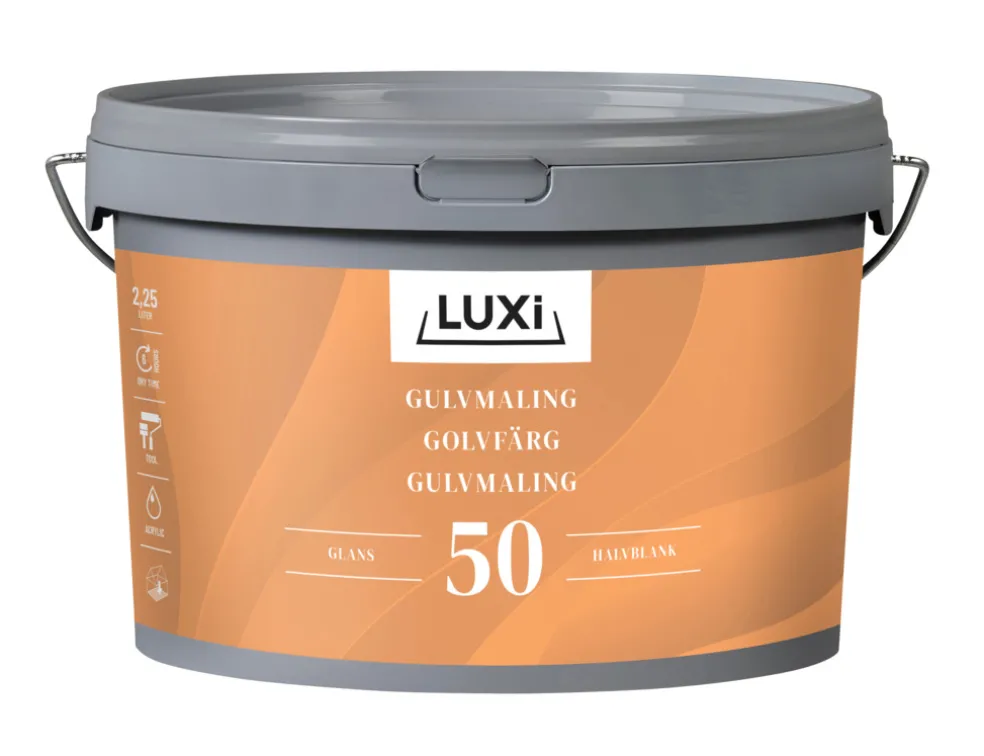 Golvfärg Vit 2,25 L Luxi