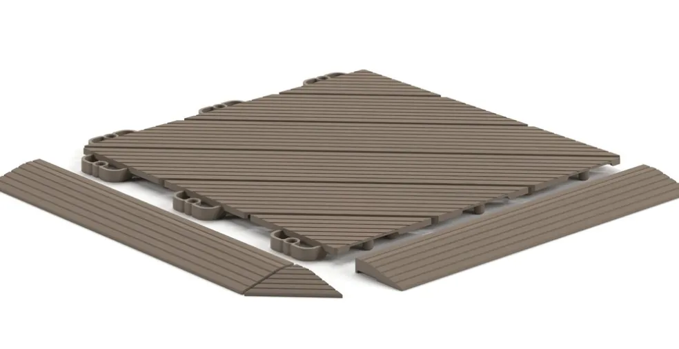 Golvplatta Deck45 Soft Brown 11-pack Hestra