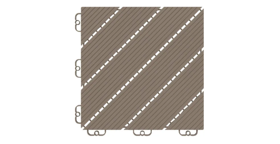 Golvplatta Deck45 Soft Brown 11-pack Hestra