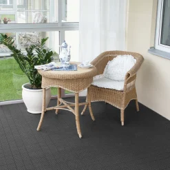 Golvplatta Floorcy Antracitgrå 11-pack Hestra