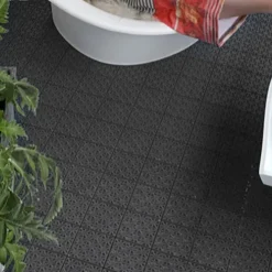 Golvplatta Floorcy Antracitgrå 11-pack Hestra