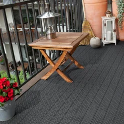 Golvplatta Floorcy Antracitgrå 11-pack Hestra