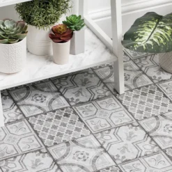 Golvplatta Grey Morrocan Style 30,5 x 30,5 cm 11-pack D-c-fix