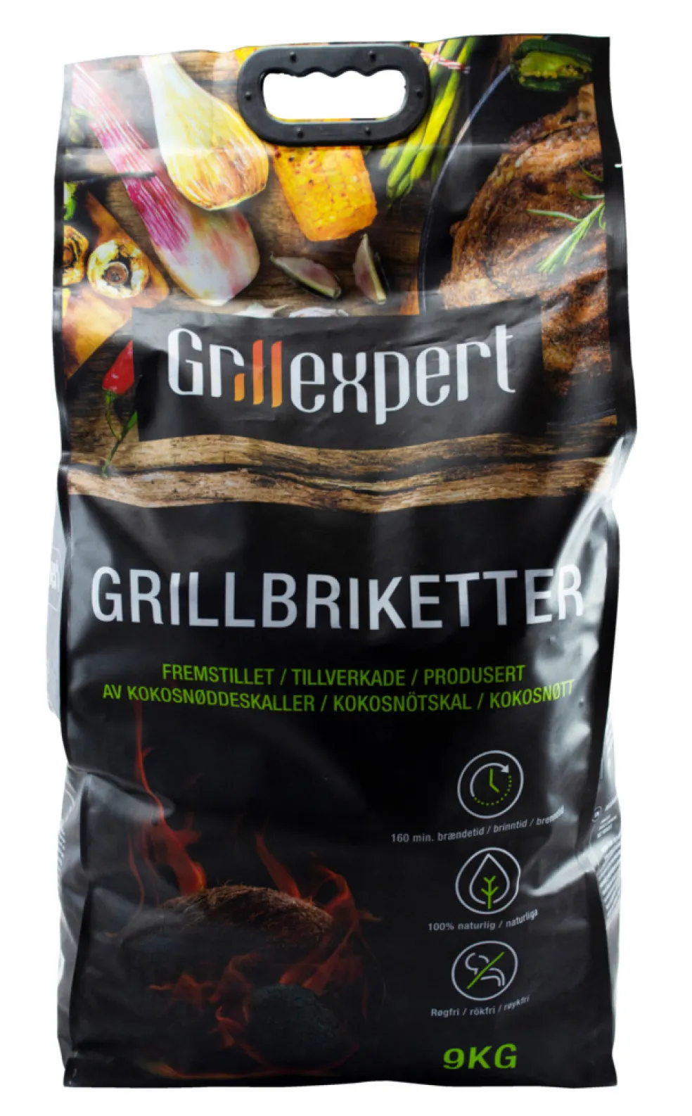 Grillbriketter 9 kg Grillexpert
