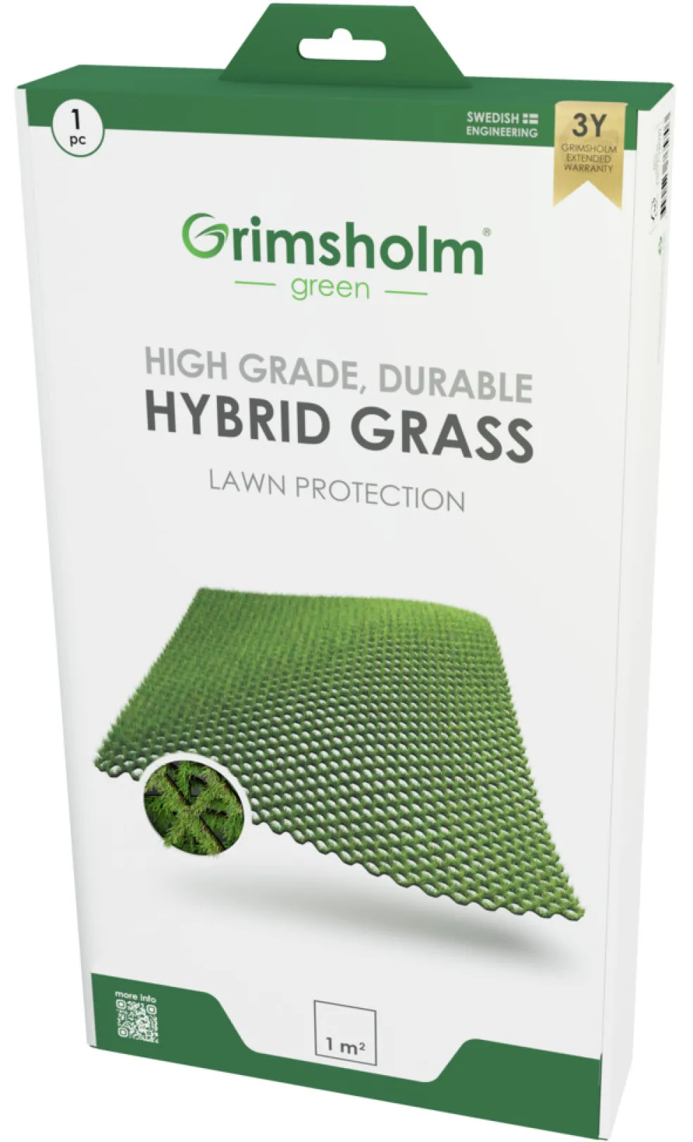 Gräsarmering Hybridgräs Premium 1 x 1 Grimsholm