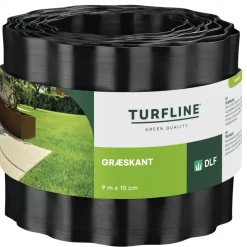 Gräskant Svart 9 m x 15 cm Turfline