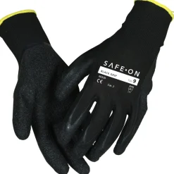 Handske Black Grip 10 Safe-On