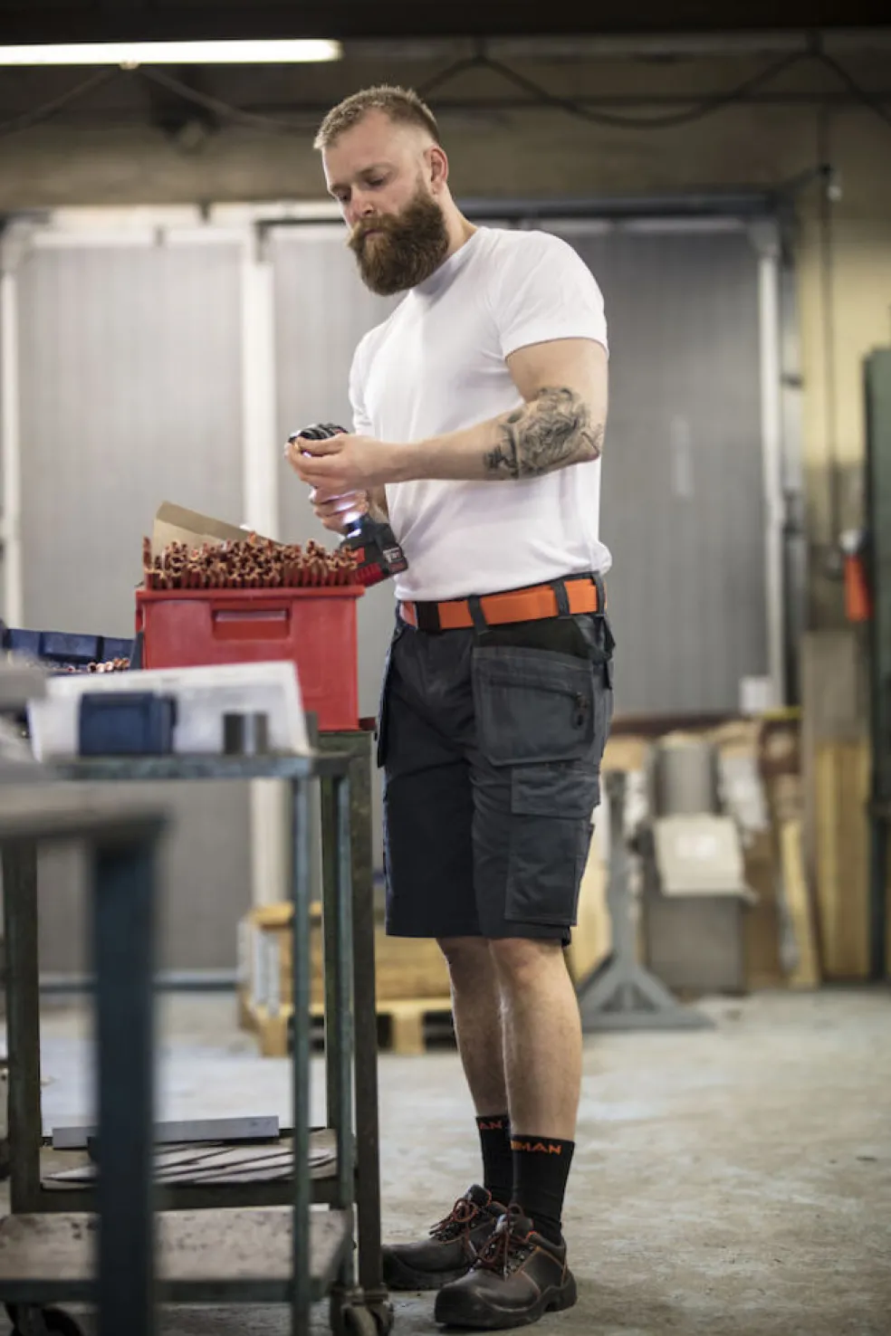 Hantverksshorts Svart