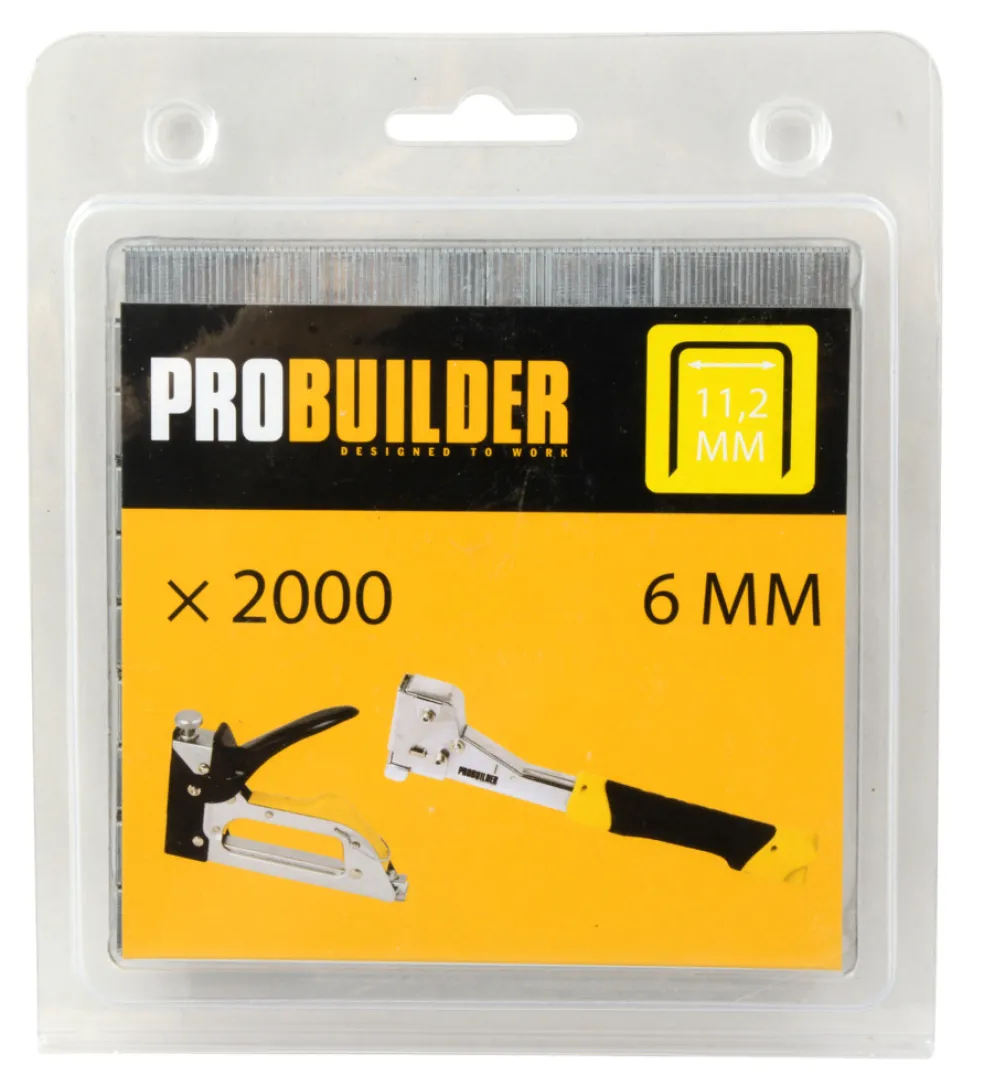 Häftklammer 53F 6 mm 2000-pack Probuilder