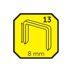 Häftklammer No13 8 mm 1000-pack Probuilder