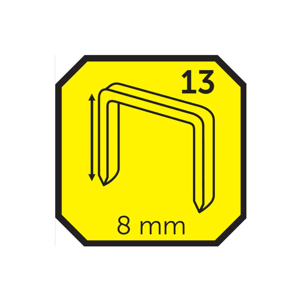 Häftklammer No13 8 mm 1000-pack Probuilder