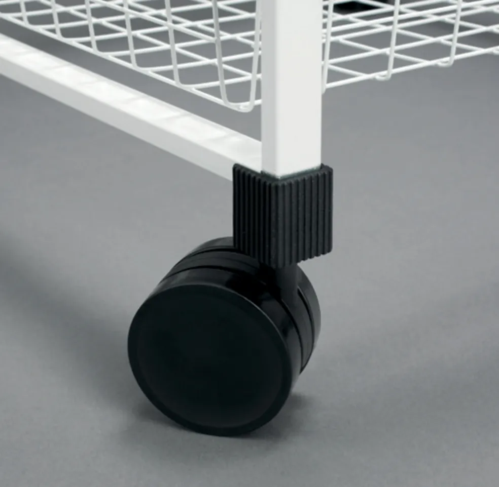 Hjul t/gavel Svart 4-pack Elfa