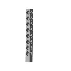 Hörnstolpe Broken Galvad 730 mm Steel Design