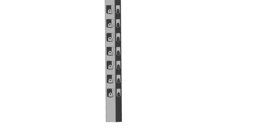 Hörnstolpe Harstena Galvad 715 mm Steel Design