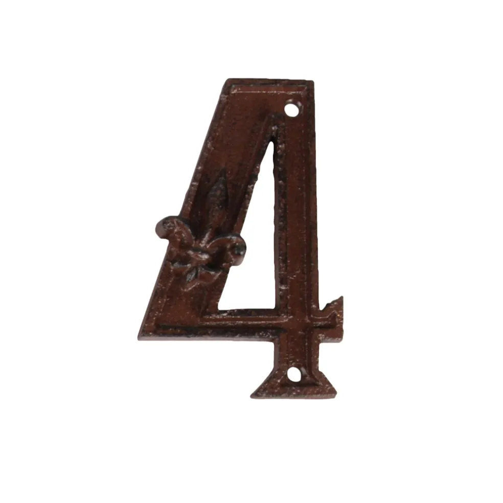 Husnummer 4 Gjutjärn 12 cm