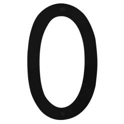 Husnummer 0 Stål Svart 25 cm
