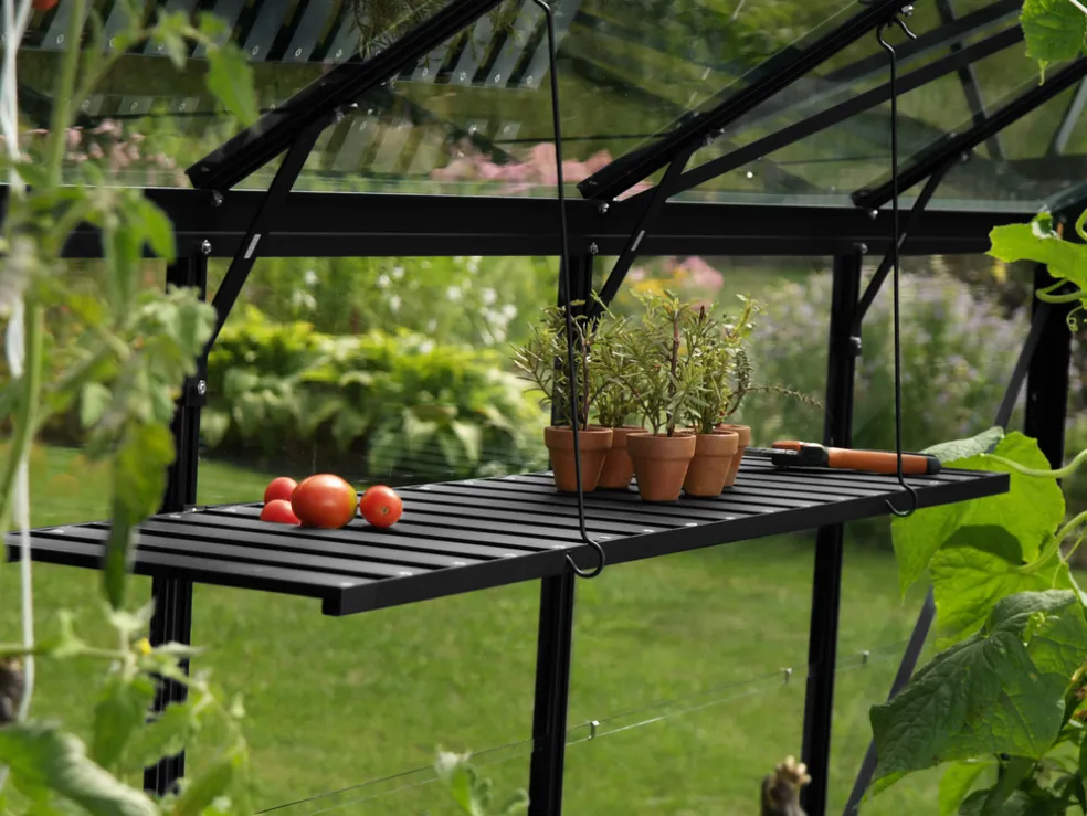Hylla Fällbar Växthus 1200 x 300 mm Svart Vitavia