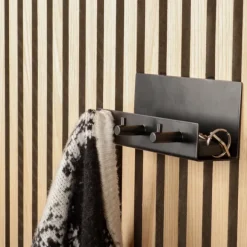 Hylla m/krokar Akustikpanel Svart Home>it