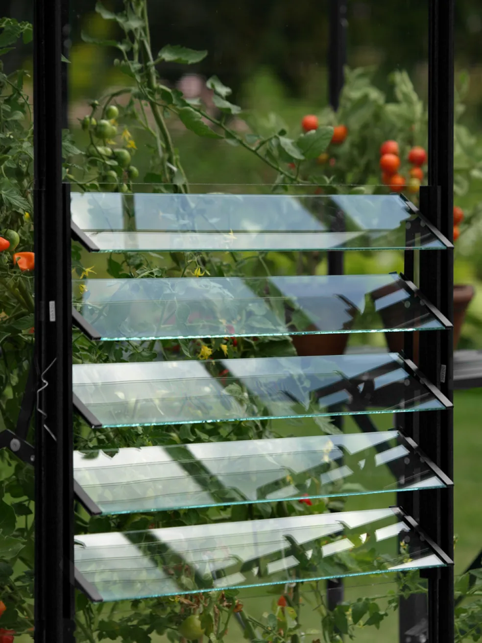 Jalusifönster Växthus Svart 610 x 450 mm Vitavia