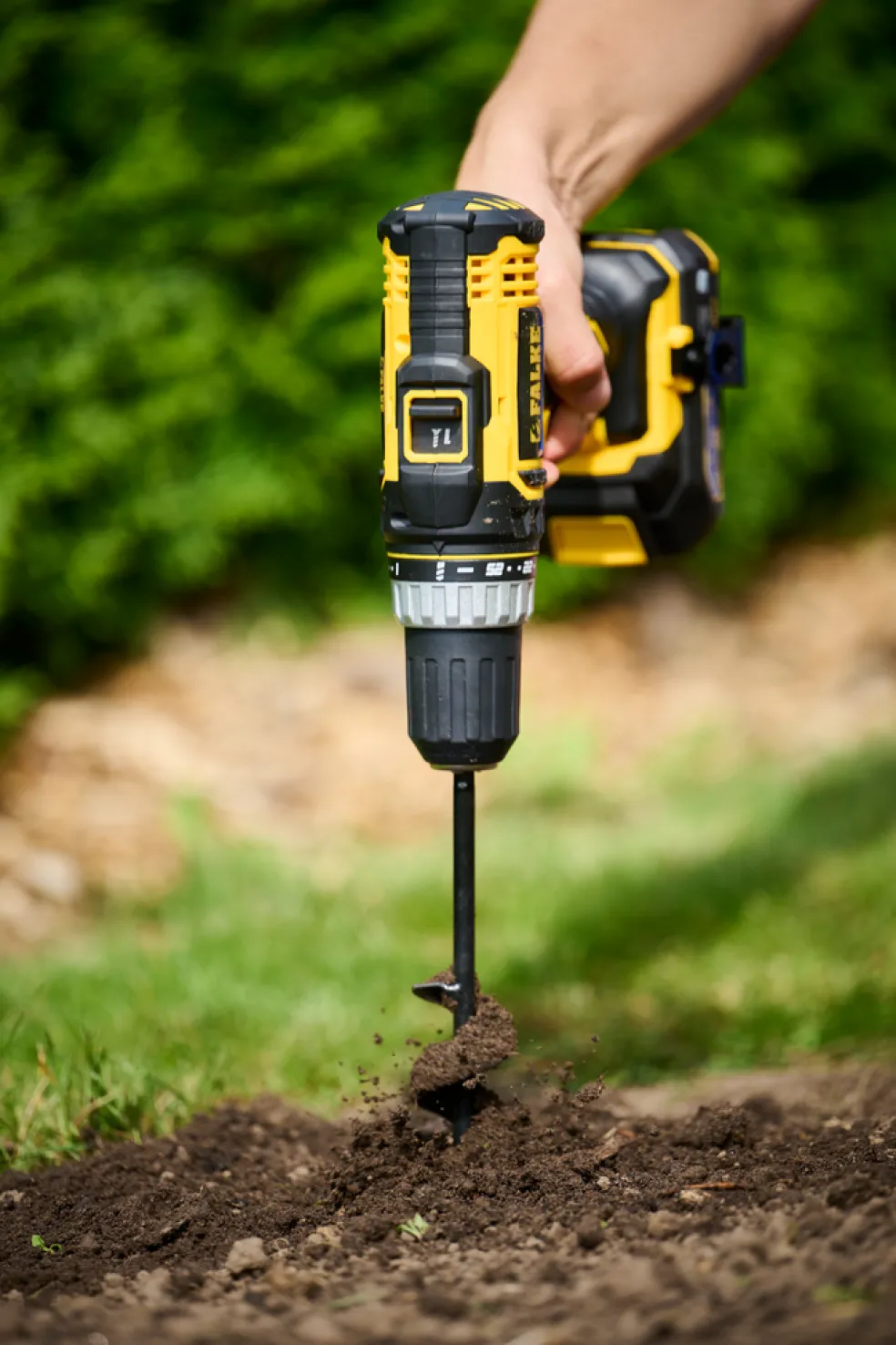 Jordborr t/borrmaskin 2-pack Ø4/8 cm Garden