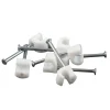 Kabelklammer 3-5 mm Rund Vit 100-pack