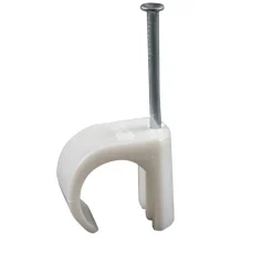Kabelklammer 14-20 mm Rund Vit 10-pack