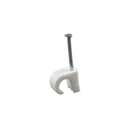 Kabelklammer 5-7 mm Rund Vit 20-pack
