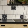 Kakeldekor Marocko Svart/Vit 15 x 15 cm 10-pack