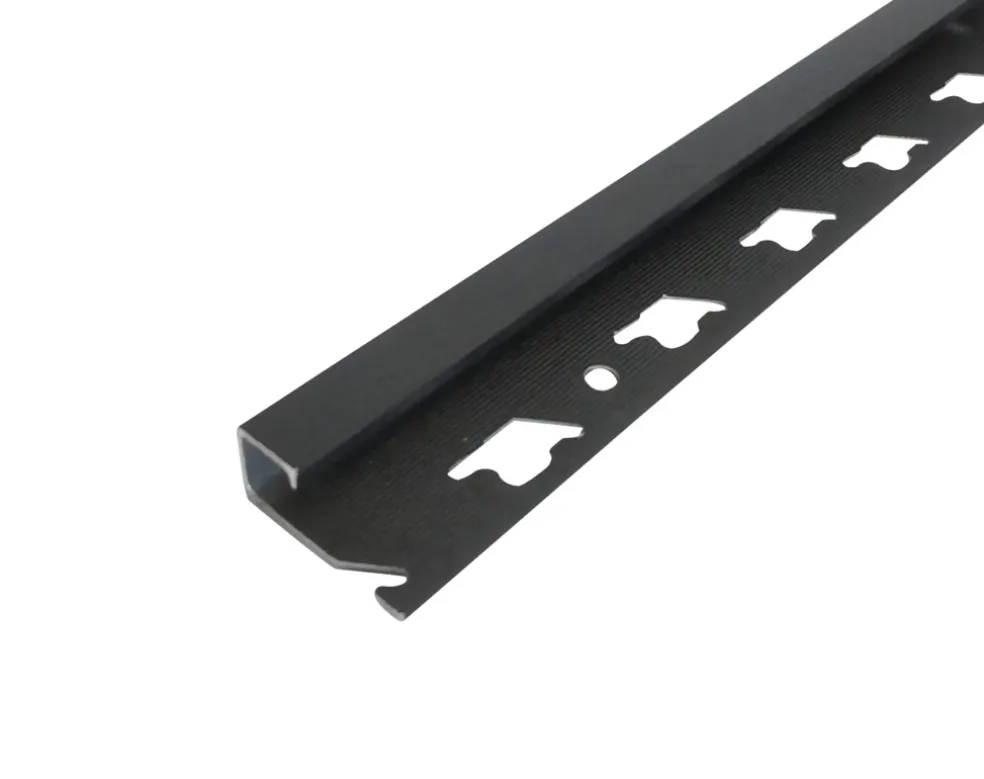 Kakellist Alu Antracitgrå 27 x 8 mm - 2,5 m
