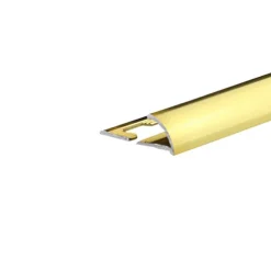 Kakellist Alu Mässing 27 x 8 mm - 1 m