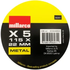 Kapskiva Metall Ø115 mm 5-pack Work>it