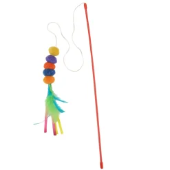 Kattleksak Fjädervippa 46 cm Petzone
