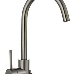 Köksblandare Rundad m/dm-avstängning Gunmetal