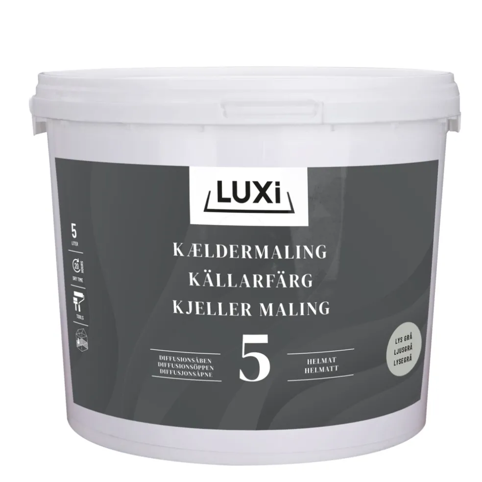 Källarfärg Ljusgrå 5 L Luxi