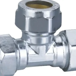 Klämringskoppling T-rör Ø12 mm Krom ScandFix