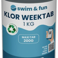 Klor Veckotablett 200g Swim & Fun