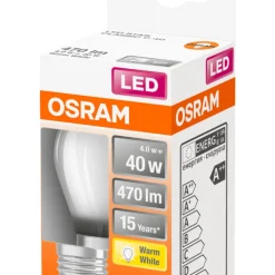 Klotlampa LED Frostad 4W Osram
