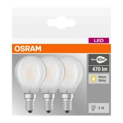 Klotlampa LED 4W 3-pack Osram