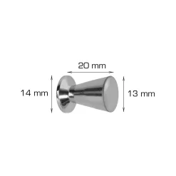 Knopp Trapets Matt Krom Ø13 mm 2-pack Home>it