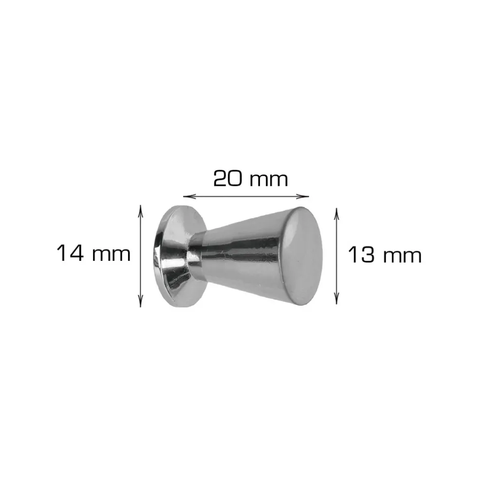 Knopp Trapets Matt Krom Ø13 mm 2-pack Home>it