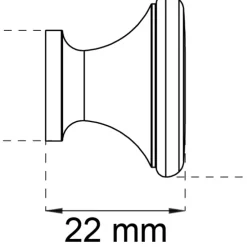 Knopp Adrian 29 mm Habo