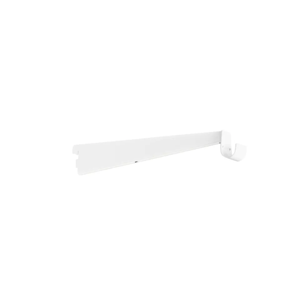Konsol m/klädstångshållare Vit 320 mm Elfa