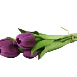 Konstblomma Tulpan Lila 5-pack