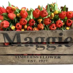 Konstblomma Tulpan Orange 5-pack
