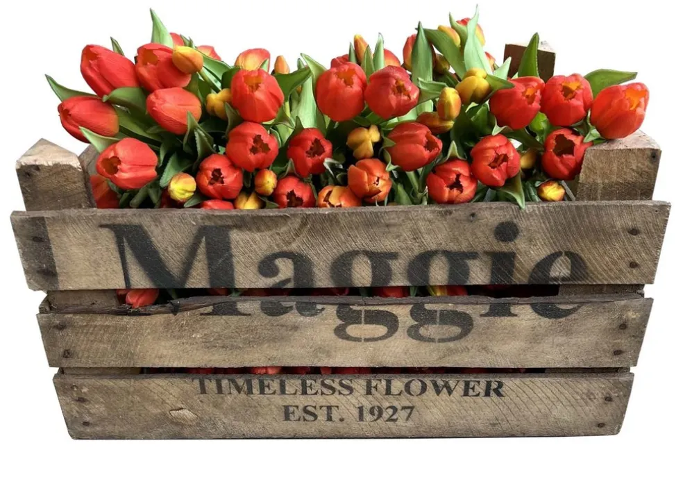 Konstblomma Tulpan Orange 5-pack