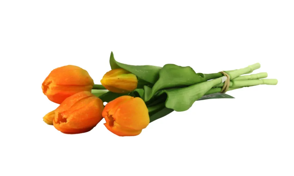Konstblomma Tulpan Orange 5-pack