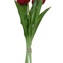 Konstblomma Tulpan Röd 5-pack