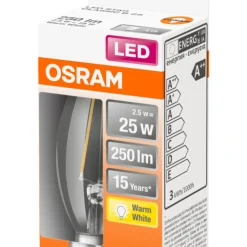 Kronlampa LED Filament 2,5W Osram